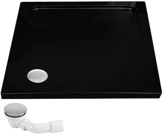 Rea Καμπίνα Ντουζιέρας 80x190cm Black
