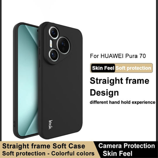 Imak Back Cover Σιλικόνης Μαύρο (Huawei Pura 70)