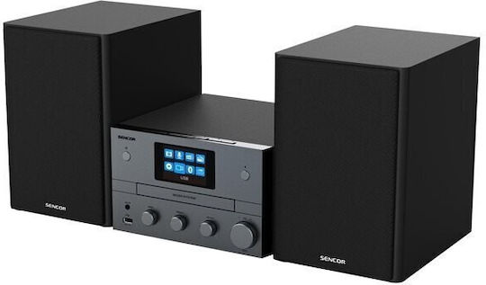 Sencor Soundsystem 2 SMC 5700WDB 100W mit CD Player und Bluetooth Schwarz