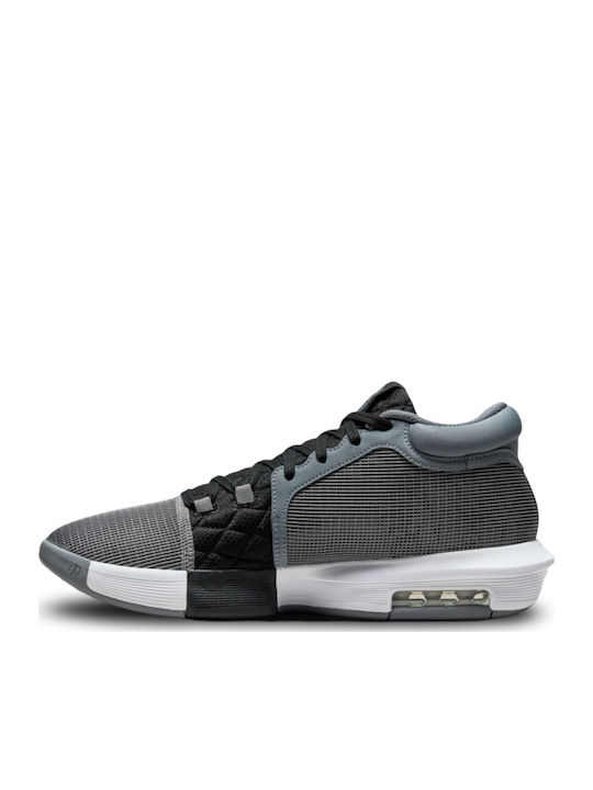 LeBron Witness 8 Ψηλά Μπασκετικά Παπούτσια Cool Grey / Μαύρο / Λευκό