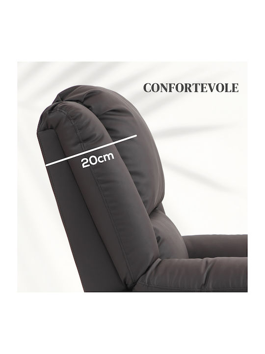 Πολυθρόνα Relax Massage Καφέ 89x93x105cm