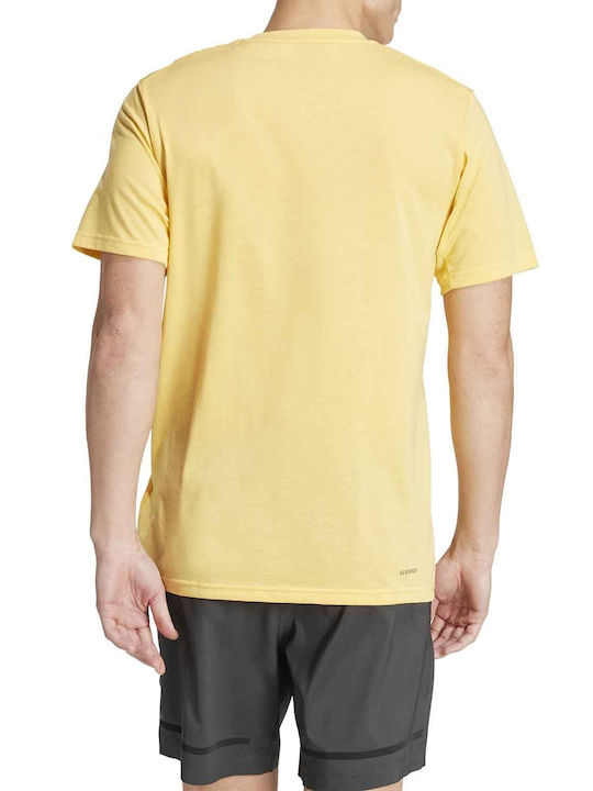 Adidas Feelready Men's Athletic T-shirt Short Sleeve Yellow