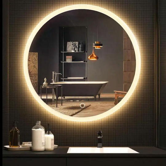 Tutumi Round Bathroom Mirror Led 60x60cm