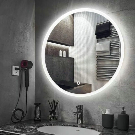 Tutumi Round Bathroom Mirror Led 60x60cm