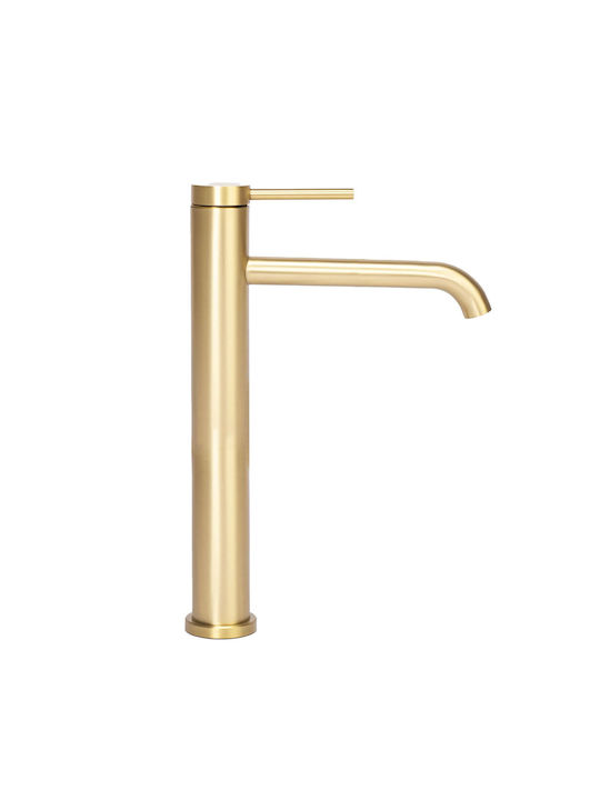 Rea Mixing Tall Sink Faucet Gold