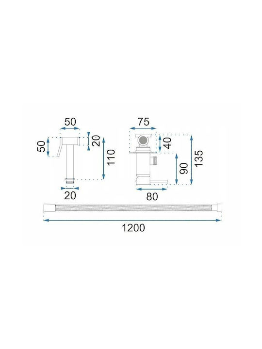 Rea Wasserhahn Bidet Gold