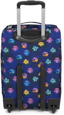 Eastpak Transit'r S Cabin Travel Bag Flower Blur Navy with 4 Wheels Height 51cm