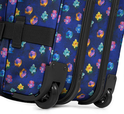 Eastpak Transit' R Large Travel Suitcase Flower Blur Navy with 4 Wheels Height 79cm