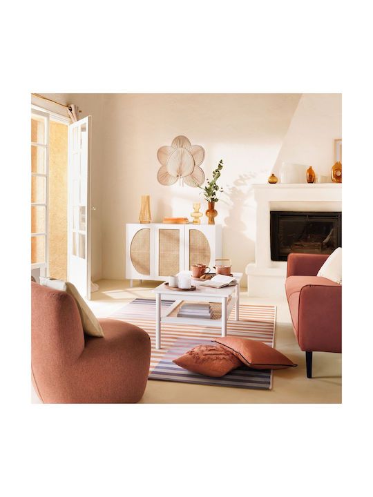 Atmosphera Hängende Wanddekoration Beige aus Korbweide Material 70x4x70cm