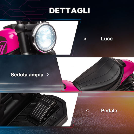 Kids Motorbike Inspired Electric 6 Volt Pink
