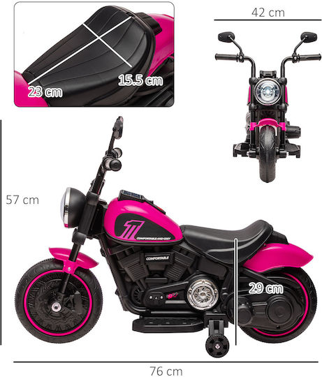 Kids Motorbike Inspired Electric 6 Volt Pink