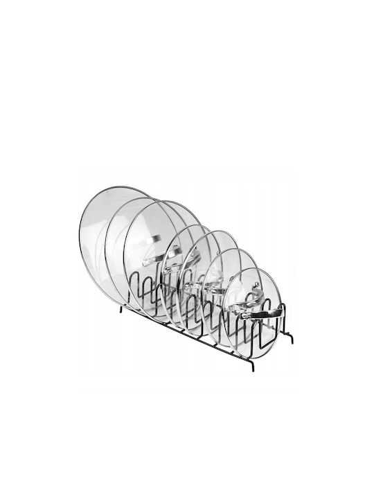 Πιατοθήκη Ντουλαπιού Inox 14x10x3.5εκ. Μαύρο