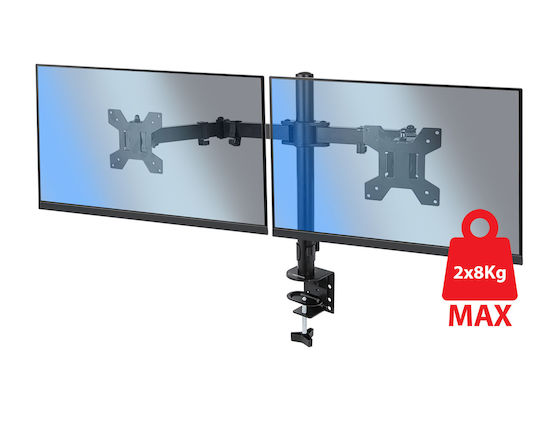 Esperanza Stand Desk Mounted for 2 Monitors up to 27" with Arm (ERW018)