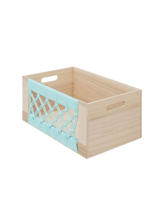 Atmosphera Child Storage Box Made of Wood Australie Beige 36x18x26cm 3 Pieces