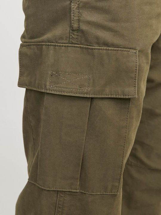 Trousers Cargo in Loose Fit Olive Night