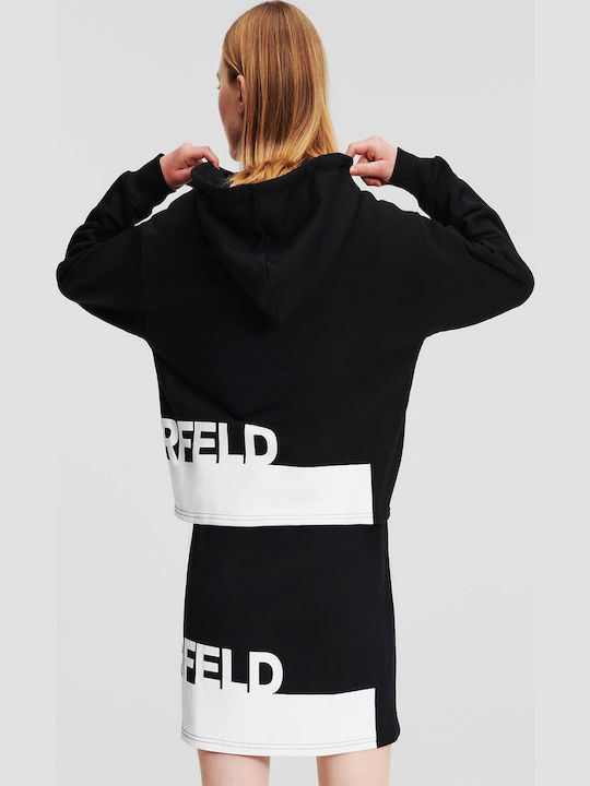 Women's Sweatshirt Hooded Black