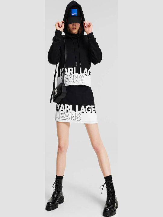 Women's Sweatshirt Hooded Black
