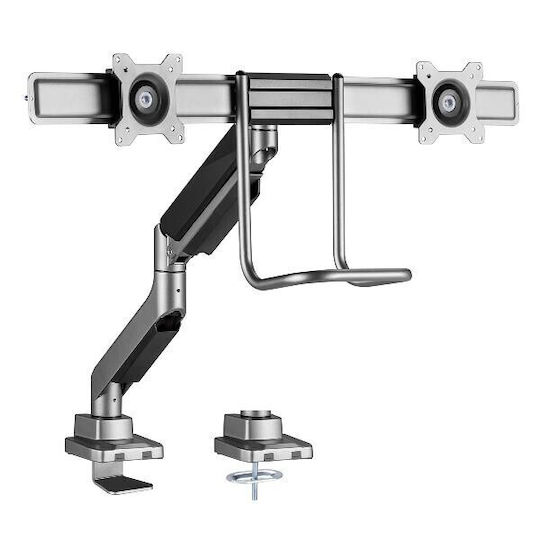 Equip TischHolder Stand Desk Mounted for 2 Monitors up to 32" with Arm