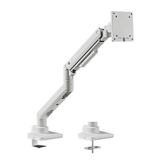Equip TischHolder Stand Desk Mounted for 2 Monitors up to 49" with Arm White