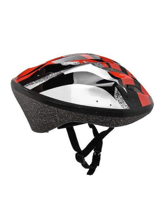 Kinderfahrrad- / Rollerhelme Fahrrad / Scooter City Rot mit integrierter LED-Lampe