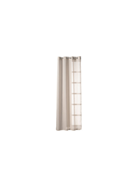 Easy Home Vorhang mit Grommet Mandolin Beiges 140x260cm