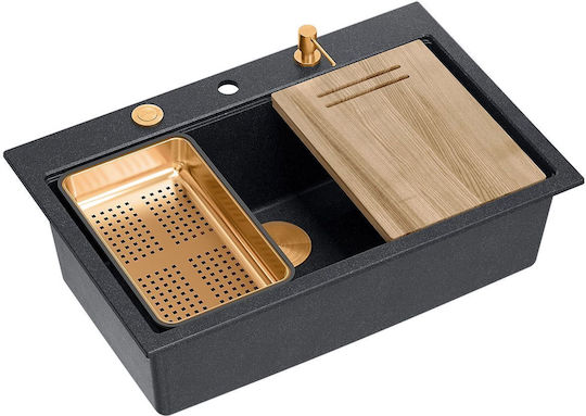 Quadron HQM7650U8_PVDG1 Drop-In Μ76xΠ50cm Schwarz