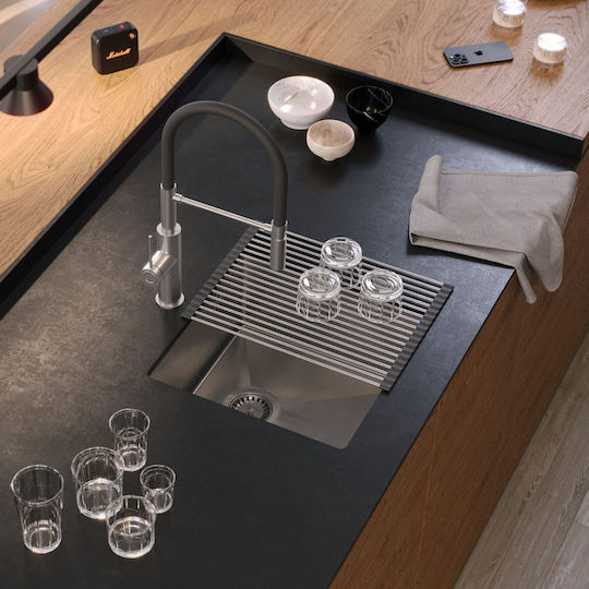 Quadron MF4444BS Ένθετος Inox Brushed Μ44xΠ44cm Ασημί Quadron MF4444BS Ένθετος Inox Brushed Μ44xΠ44cm Ασημί