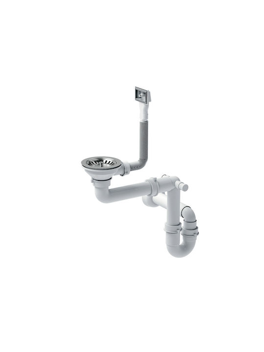 Quadron Drop-In Sink Inox Brushed W74xD44cm Silver