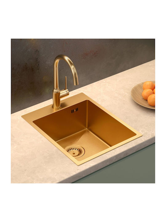 Quadron Drop-In Kitchen Sink Inox M86xP50cm Silver