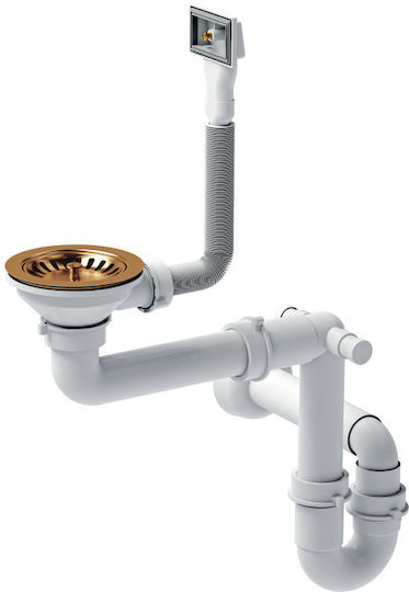 Quadron Вграден Кухненски Мивка Inox Дължина 86xШирина 50см Сребрист