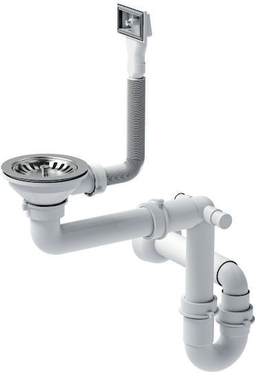 Quadron Ένθετος Νεροχύτης Inox Brushed Μ46xΠ58cm Ασημί