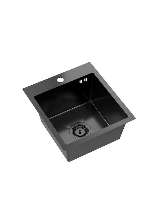 Quadron Drop-In Sink Inox W40xD45cm Black