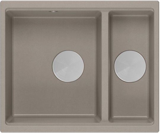 Quadron Drop-In Chiuvetă din Granit Sintetic L56xW46cm Bej