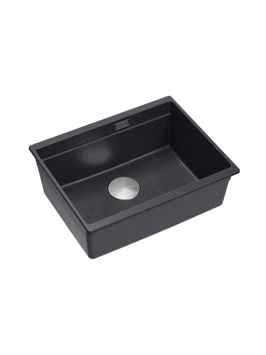 Quadron Chiuvetă De Bucătărie Drop-In Din Granit Lichid M100xP Negru