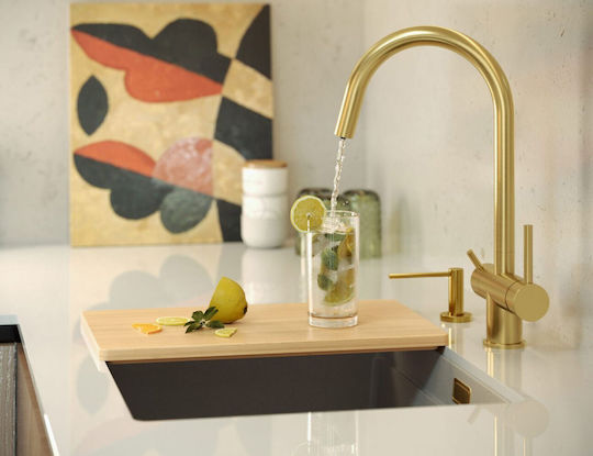 Quadron Drop-In Spüle aus Verbundgranulat B59.5xT45.1cm Beige
