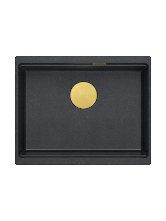 Quadron Chiuvetă De Bucătărie Drop-In Din Granit Lichid M100xP Negru