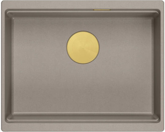 Quadron Drop-In Spüle aus Verbundgranulat B59.5xT45.1cm Beige