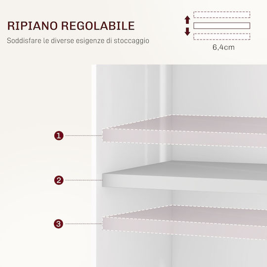 Masă Bucătărie Pliabil Lemnoasă Alb 130x80x76.5buc