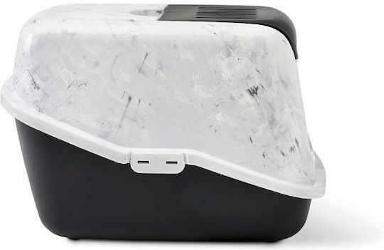 Savic Sa Nestor Marble Cat Toilet Closed Gray L56 x W38 x H39.5cm