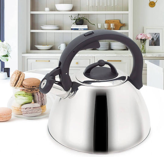 Maestro Τσαγιέρα Ανοξείδωτη Ασημί 2500ml