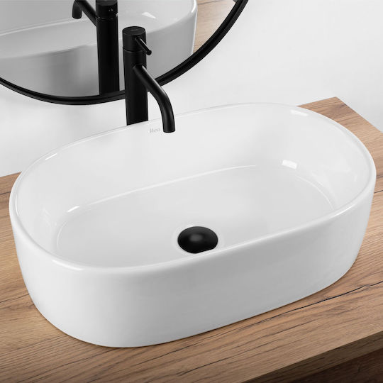 Rea Countertop Sink Ceramic 57x36x15cm