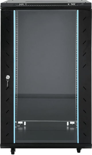 Καμπίνα Δικτύου Περιστ Πόδια 18u 19" Ip20 60x60x100 Εκ 600 X 600 X 1000 Mm
