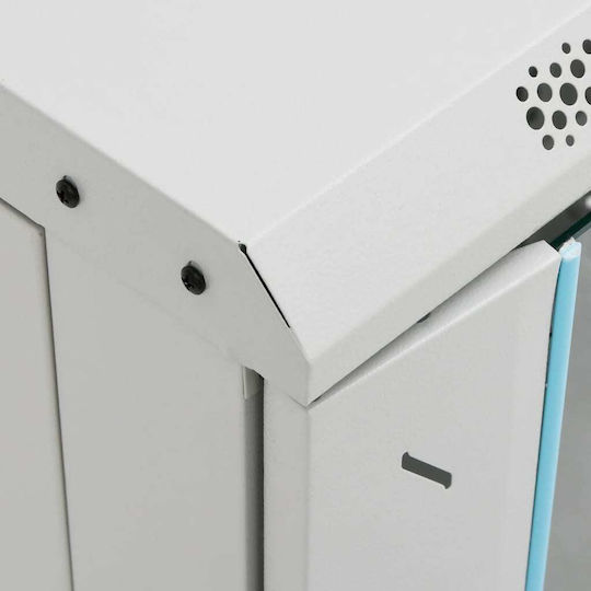 vidaXL Cu picioare Cabină Rack 15U 53x40x80cm Gri 30265
