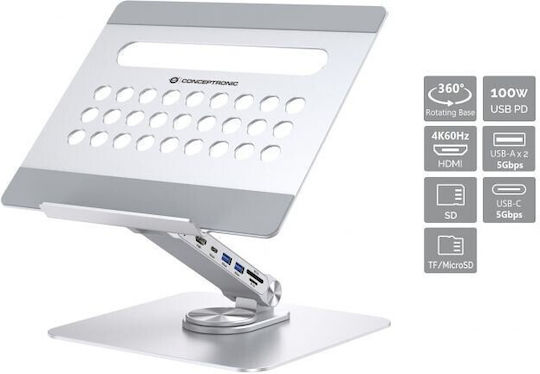 Conceptronic Βάση Στήριξης για Laptop Λευκό (DONN27G)