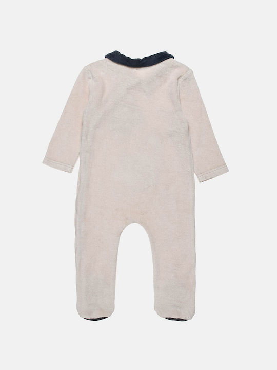 Alouette Baby-Body Samt Beige