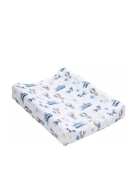 Jukki Changing Pad Cover made of Fabric Blue 50x70cm