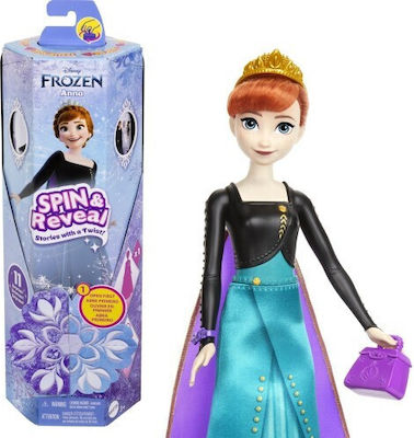 Mattel Disney Frozen Disney Frozen Spin Reveal Anna Κούκλα Hxd27