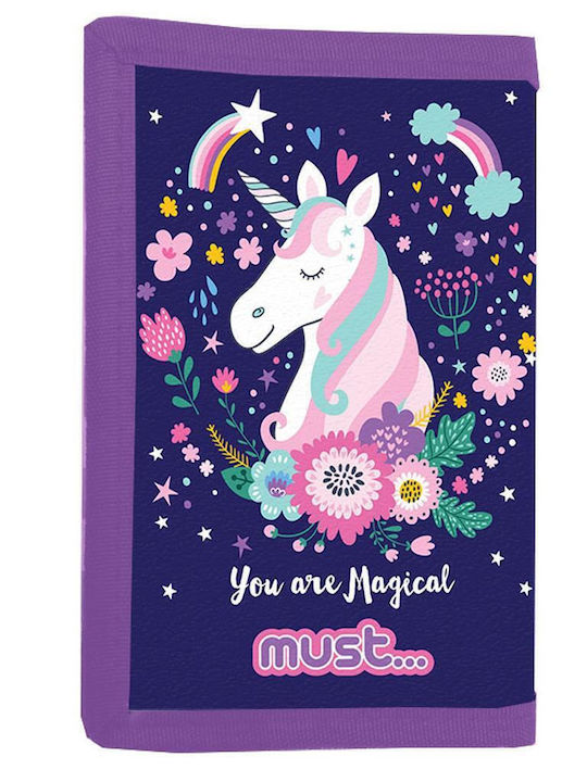 Must Team Kids Wallet with Velcro - (Various Designs) 1pc