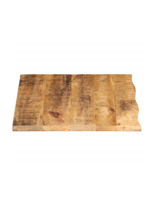vidaXL Table Surface made of Solid Wood Brown 70x60x3.8cm 370403 1pcs