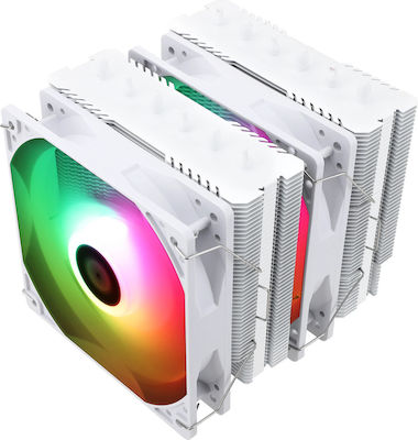 Thermalright CPU Kühlung für Socket /A/M/4/ /A/M/5/ /1/2/0/0/ /1/1/5/x/ /1/7/0/0/ mit RGB Beleuchtung Weiß